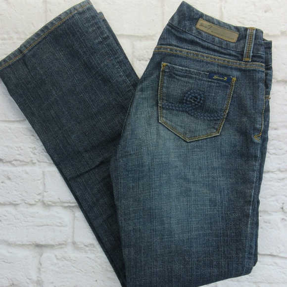 Melissa McCarthy "7" Boot Cut Jeans Sz 4 > 30x34 - Picture 3 of 8